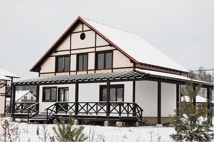 Фасад дома в немецком стиле