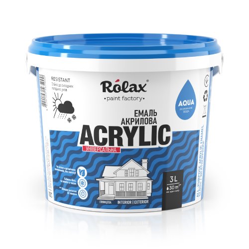 Емаль акрилова універсальна водно-дисперсійна «ACRYLIC»