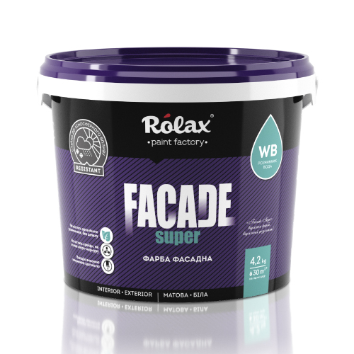 Краска фасадная акриловая «FACADE SUPER»